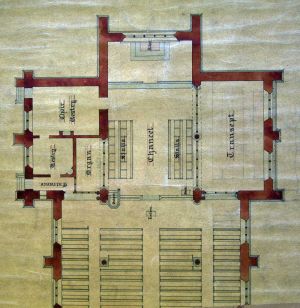 Proposed church Menston 1888